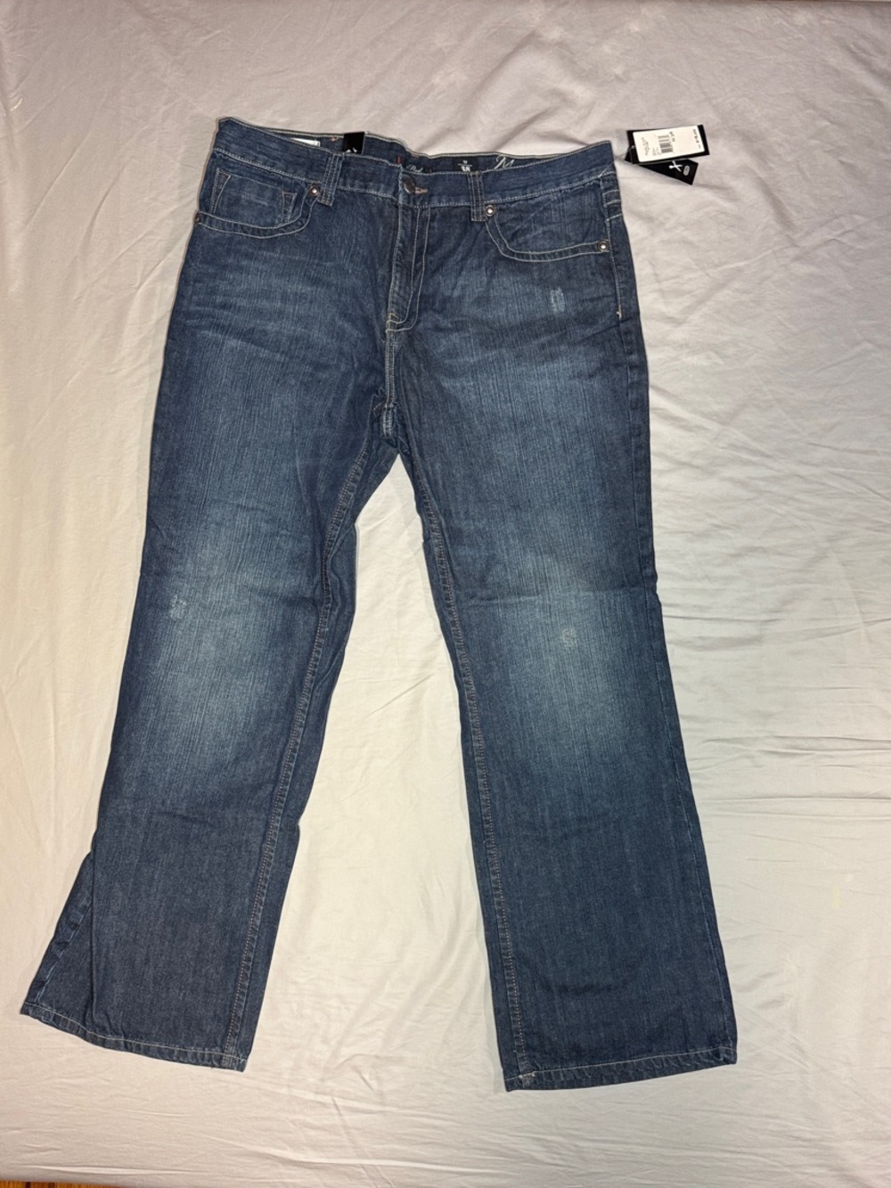 Marc Ecko Men's Dark Blue Bootcut Jeans